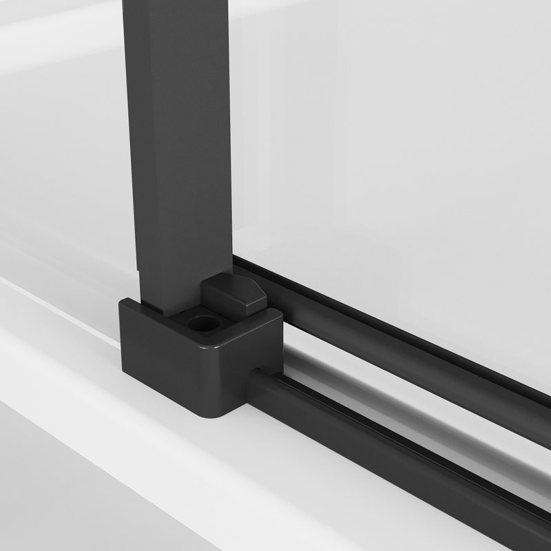 Душевой уголок Niagara Nova NG-6828-34BLACK 80x80, профиль черный матовый, стекло прозрачное