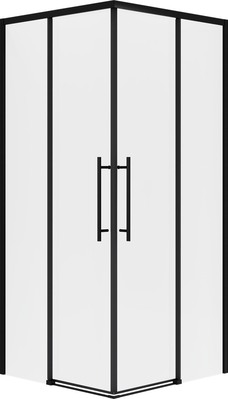 Душевой уголок Niagara Nova NG-6828-34BLACK 80x80, профиль черный матовый, стекло прозрачное