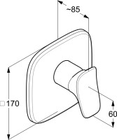 Встраиваемый смеситель для душа и ванны Kludi Ambienta 536550575
