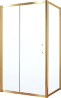 Душевой уголок Vegas Glass ZP+ZPV Tur Novo 130*90 09 10 профиль золото, стекло сатин