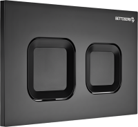 Комплект Инсталляция BETTOSERB Sava Fix Slim 40006456 + Кнопка Smart 40006471 цвет матовый черный