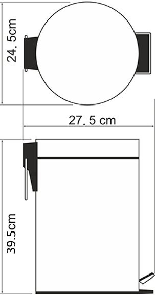 Мусорное ведро Wasserkraft K-612 12 л