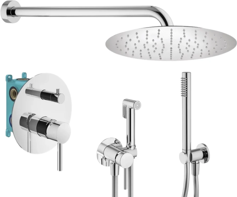 Комплект для ванной Plumberia Selection Ixo KITZXO18CR С ВНУТРЕННЕЙ ЧАСТЬЮ, хром