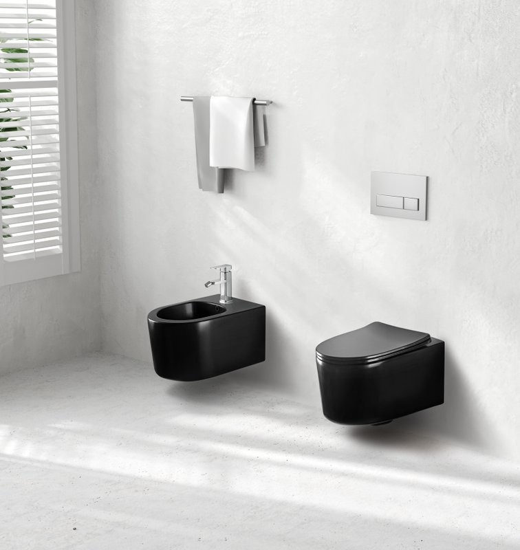 Биде подвесное AQUATEK Мия AQ1004-MB матовое черное