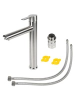 Смеситель для раковины Agger Easy A3112122 сатин матовый Смеситель для раковины Agger Easy A3112122 сатин матовый