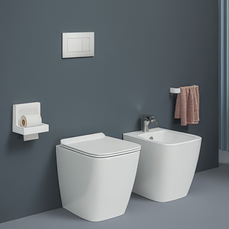 Унитаз приставной напольный ArtCeram A16 Reel ASA001 01 71 с микролифтом, безободковый, глянцевый белый