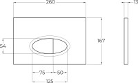 Кнопка смыва BelBagno BB054NERO черная матовая