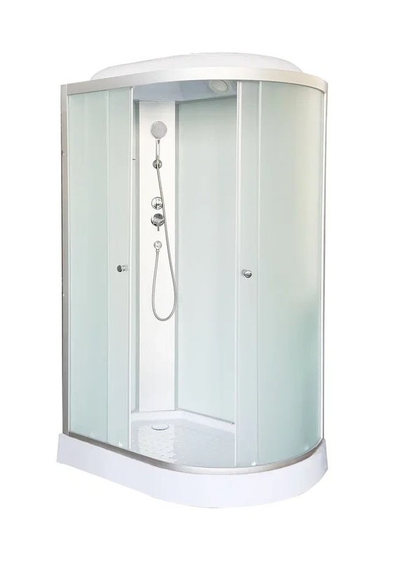 Душевая кабина DTO LM902L 120х80, профиль хром, стекло матовое