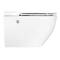 Унитаз подвесной AZARIO AZ-102C безободковый, с монтажной рамой, глянцевый белый