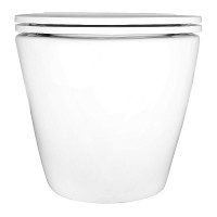 Унитаз подвесной AZARIO AZ-102C безободковый, с монтажной рамой, глянцевый белый