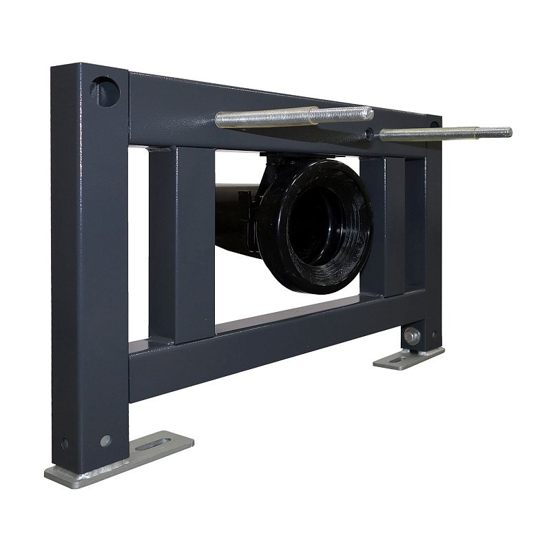 Унитаз подвесной AZARIO AZ-102C безободковый, с монтажной рамой, глянцевый белый