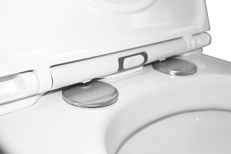 Унитаз подвесной AZARIO AZ-102C безободковый, с монтажной рамой, глянцевый белый