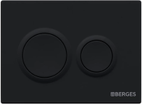 Кнопка смыва Berges Novum O5 soft touch черная