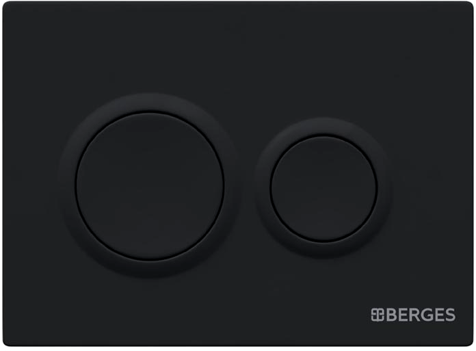 Кнопка смыва Berges Novum O5 soft touch черная