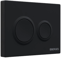 Кнопка смыва Berges Novum O5 soft touch черная