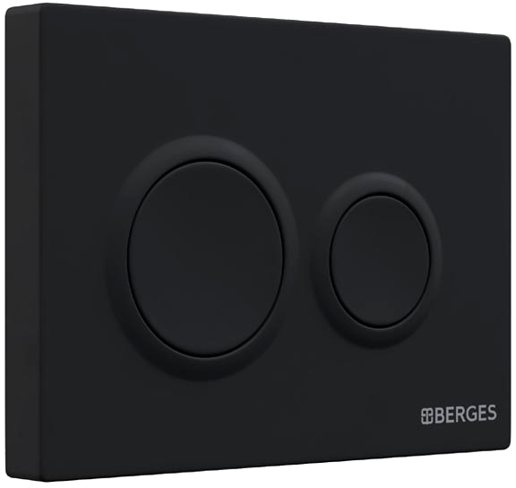 Кнопка смыва Berges Novum O5 soft touch черная