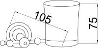 Стакан Boheme Imperiale 10404