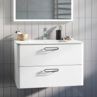 Тумба с раковиной IDDIS Brick 80 подвесная белая Тумба с раковиной IDDIS Brick 80 подвесная белая