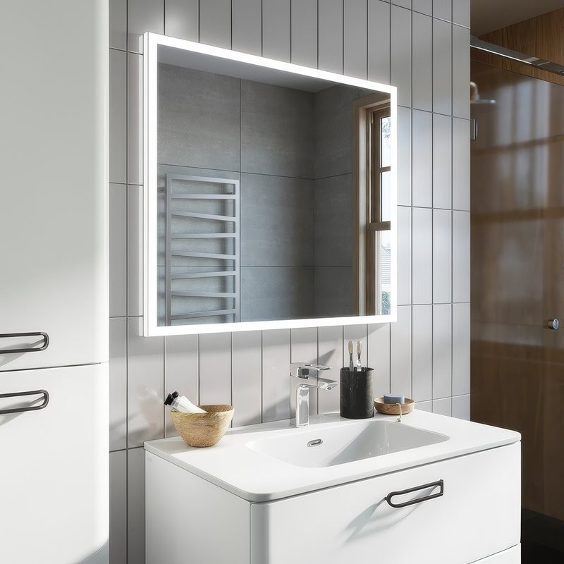 Тумба с раковиной IDDIS Brick 80 подвесная белая