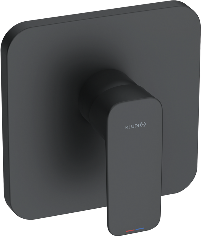 Встраиваемый смеситель для душа и ванны Kludi Pure&Style 406553975 черный матовый