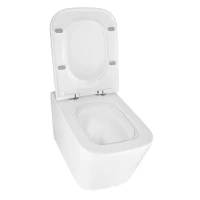 Унитаз подвесной AZARIO Cascad AZ-2303-A безободковый, с микролифтом, глянцевый белый