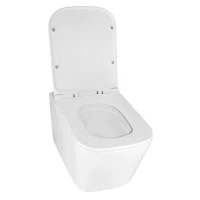 Унитаз подвесной AZARIO Cascad AZ-2303-A безободковый, с микролифтом, глянцевый белый