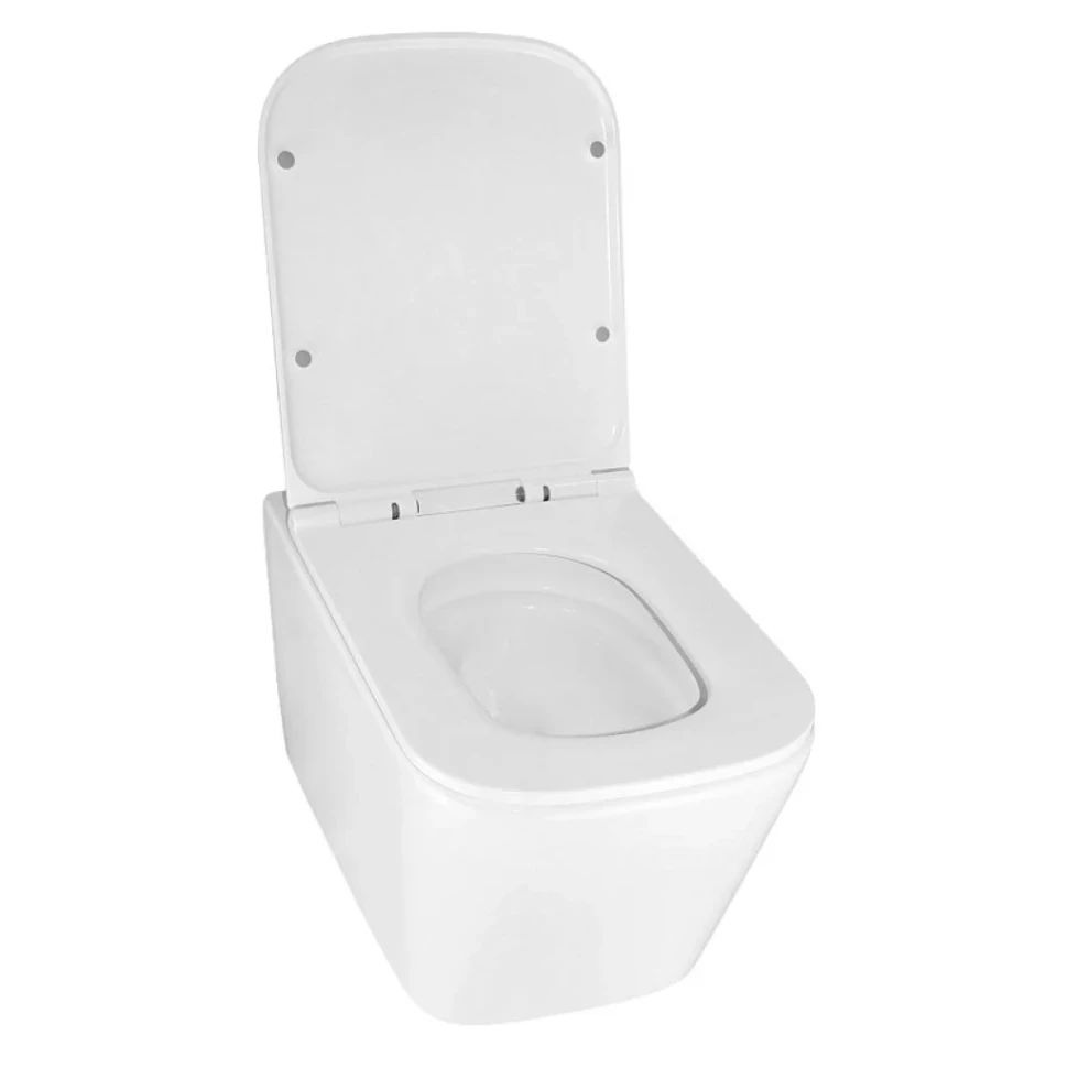 Унитаз подвесной AZARIO Cascad AZ-2303-A безободковый, с микролифтом, глянцевый белый