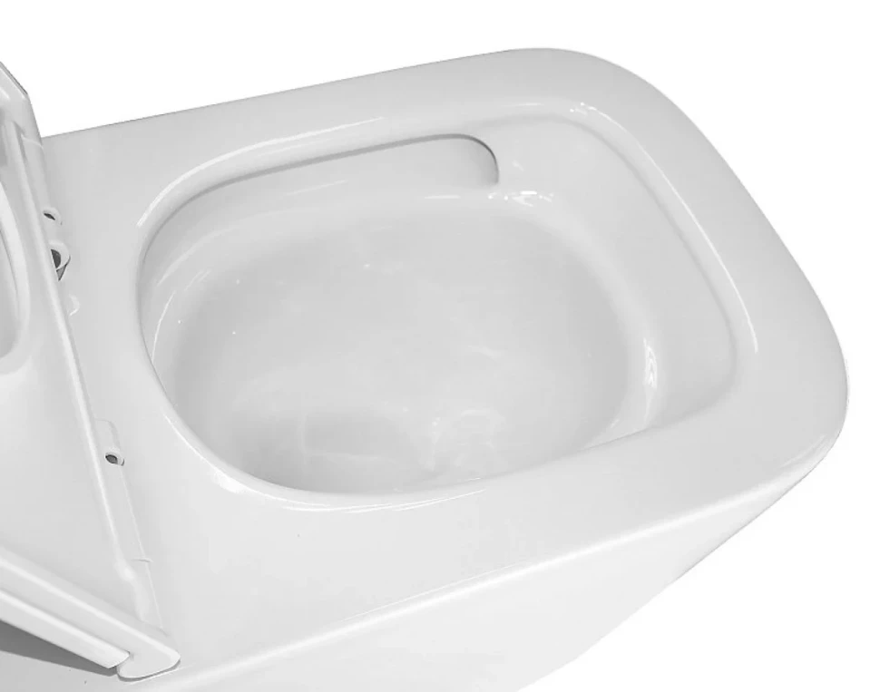 Унитаз подвесной AZARIO Cascad AZ-2303-A безободковый, с микролифтом, глянцевый белый