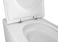 Унитаз подвесной AZARIO Cascad AZ-2303-A безободковый, с микролифтом, глянцевый белый