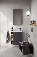 Мебель для ванной комнаты Aqwella Alba 60 R, подвесная, дуб давос