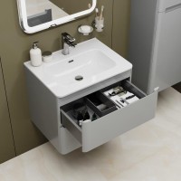 Мебель для ванной комнаты IDDIS Edifice 60 подвесная, светло-серая