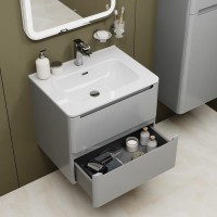 Мебель для ванной комнаты IDDIS Edifice 60 подвесная, светло-серая