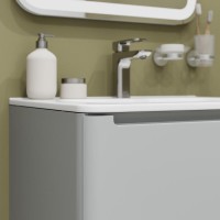 Мебель для ванной комнаты IDDIS Edifice 60 подвесная, светло-серая