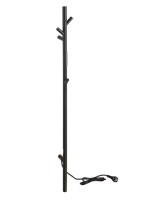 Полотенцесушитель электрический Bemeta 704151010 120x10 см, матовый черный, I-образный