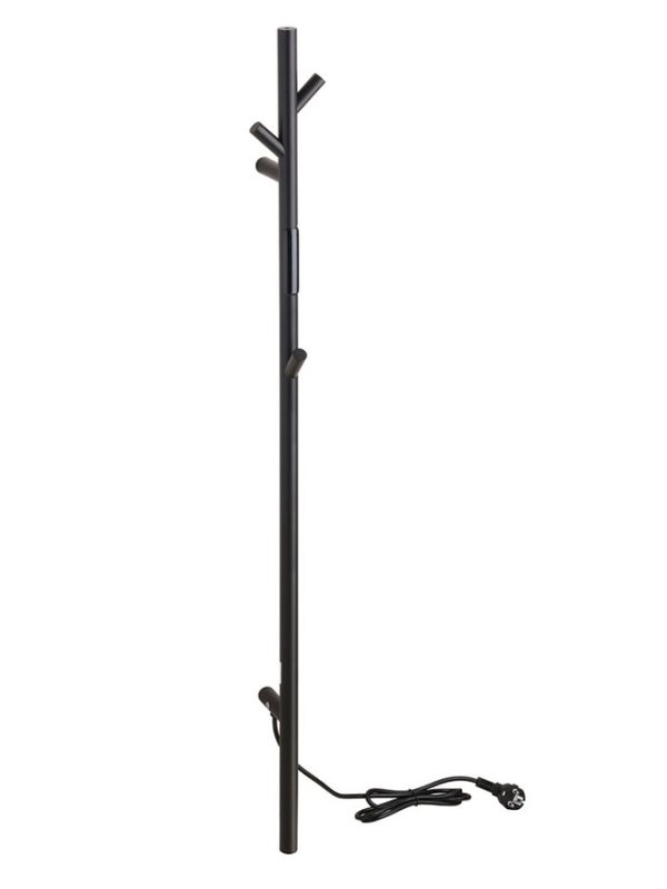 Полотенцесушитель электрический Bemeta 704151010 120x10 см, матовый черный, I-образный