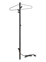 Полотенцесушитель электрический Bemeta 704151010 120x10 см, матовый черный, I-образный