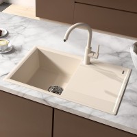 Мойка кухонная Lemark Imandra 760 9910026 бежевая