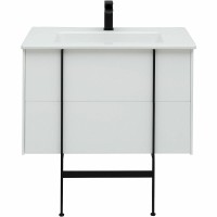 Мебель для ванной комнаты Allen Brau Reality 80 подвесная, белый матовый, раковина Fantasy Flat 82x47, без перелива, белая