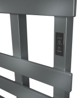 Полотенцесушитель электрический Bauedge Blizzard DB-0110 50х100, темно-серый металлик