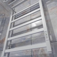 Полотенцесушитель электрический Altasan ПарусПроф 80х50 с полкой, белый матовый