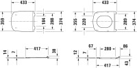 Унитаз подвесной Duravit DuraStyle 45510900A1