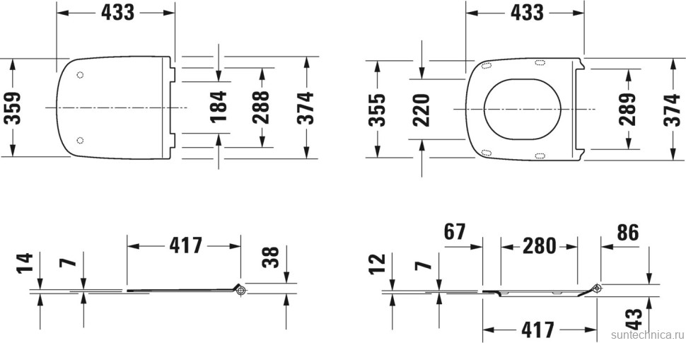 Унитаз подвесной Duravit DuraStyle 45510900A1