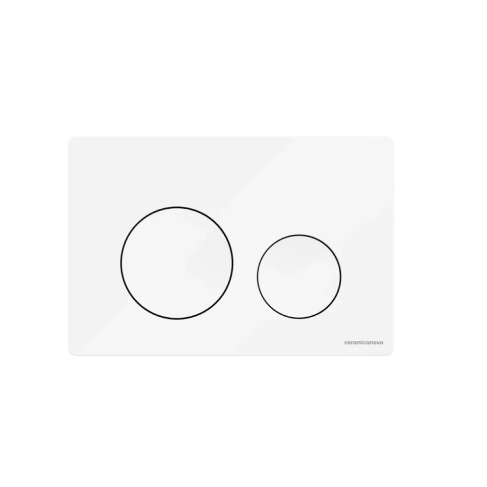 Кнопка смыва Ceramicanova Balance Circle CN12-001W глянцевый белый
