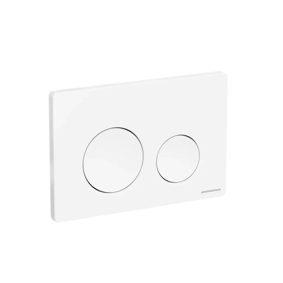 Кнопка смыва Ceramicanova Balance Circle CN12-001W глянцевый белый