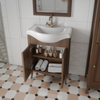 Тумба с раковиной Caprigo Лион 65 орех античный Тумба с раковиной Caprigo Лион 65 орех античный