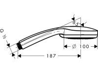 Душевая лейка Hansgrohe Croma 100 Vario 28535000 Душевая лейка Hansgrohe Croma 100 Vario 28535000