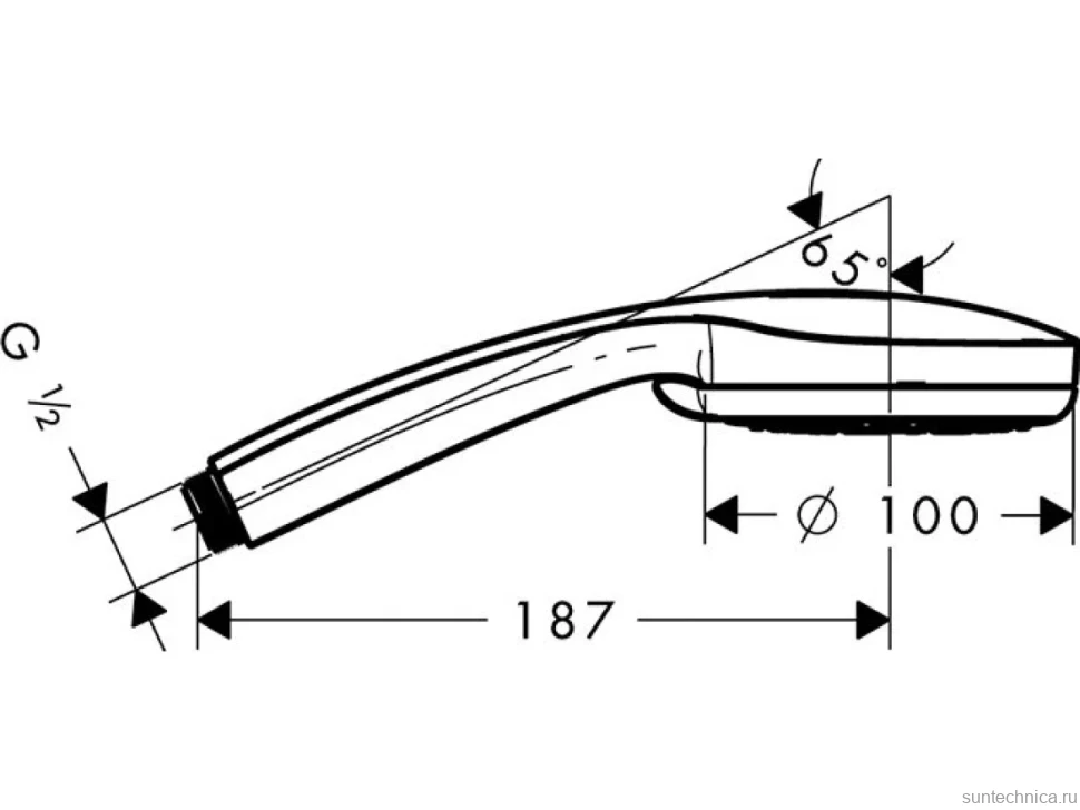 Душевая лейка Hansgrohe Croma 100 Vario 28535000