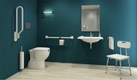 Унитаз приставной напольный BOCCHI Care&Confort глянцевый белый, с микролифтом