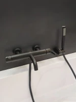 Смеситель для ванны с душем AltroBagno Unione AltroBagnoUnione0221MB матовый черный