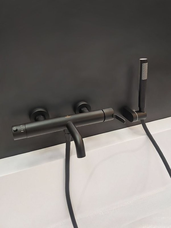 Смеситель для ванны с душем AltroBagno Unione AltroBagnoUnione0221MB матовый черный
